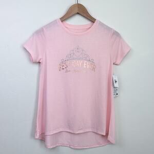 Disney World Girl's Bippity Boppity Boutique Rhinestone Princess Crown Tee NWT